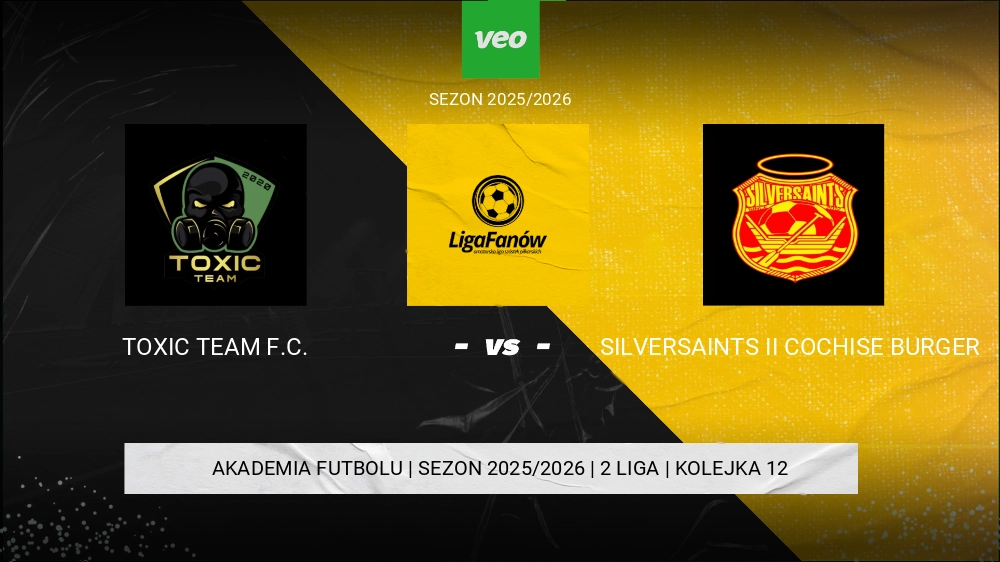 Toxic Team F.C. - silverSAINTS II Cochise Burger 