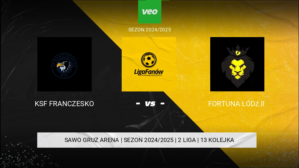 KSF Franczesko  - Fortuna Łódź II 